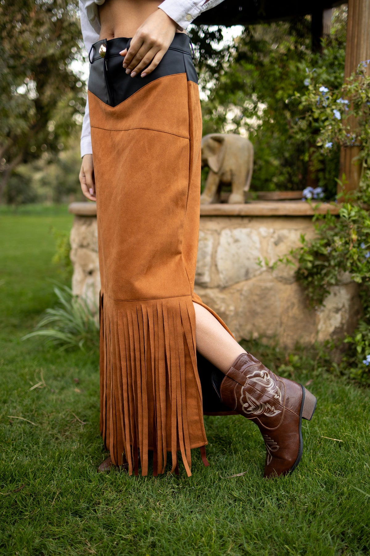 Suede Skirt