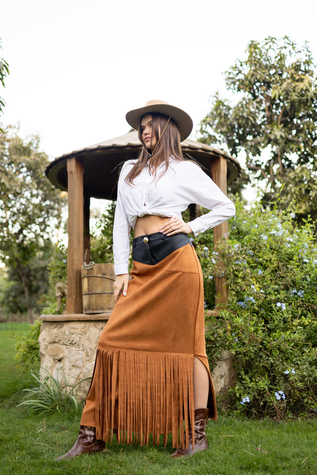 Suede Skirt