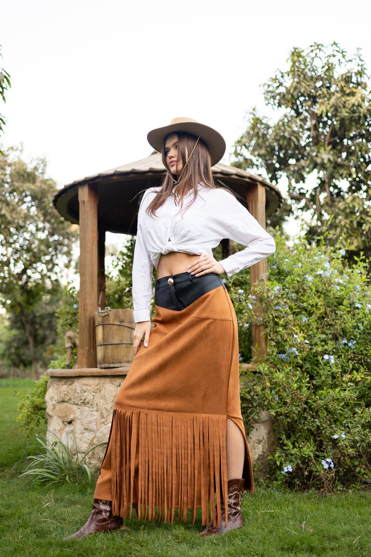 Suede Skirt