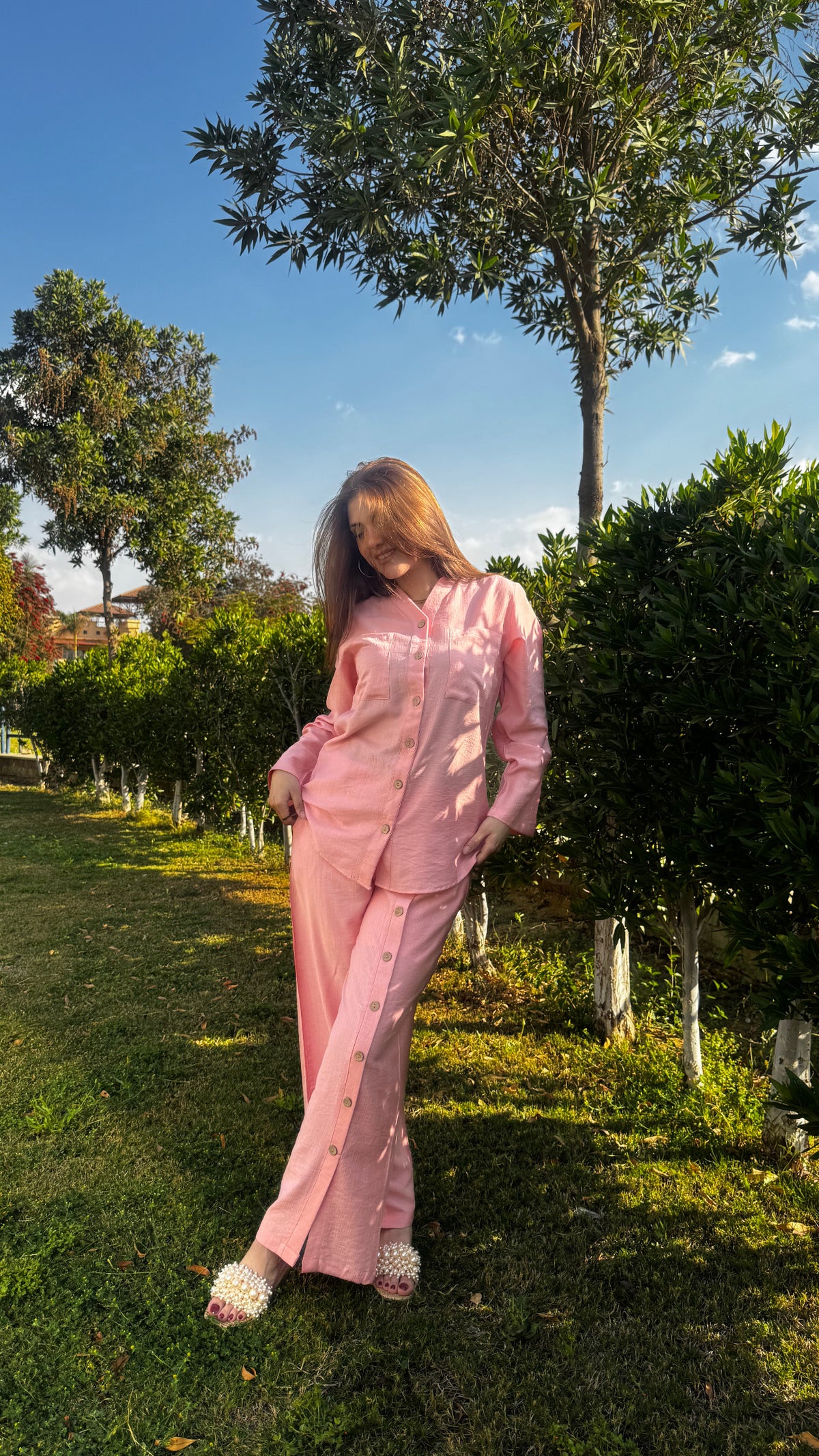 Linen Suit - Airy Pink