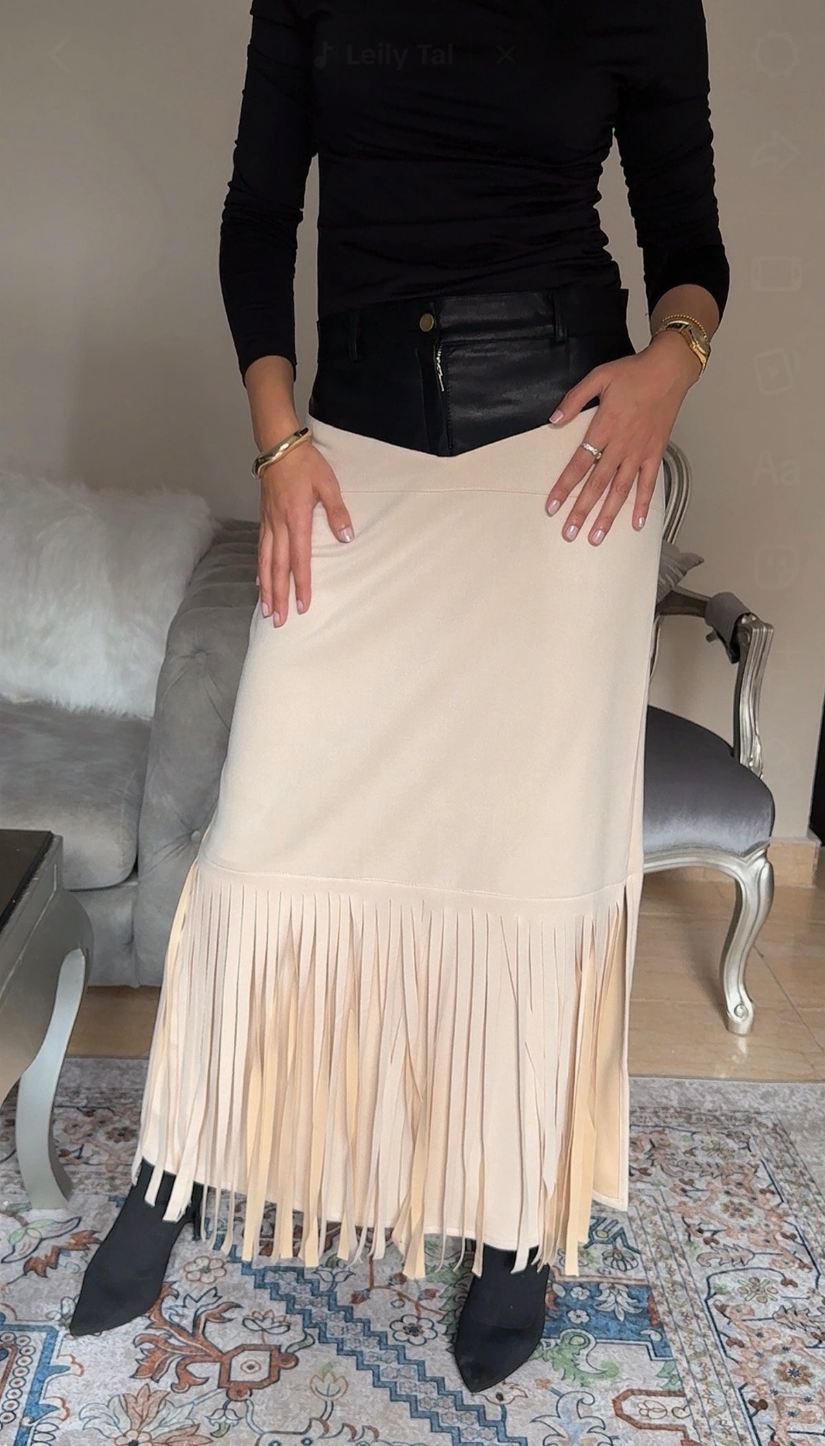 Suede Skirt